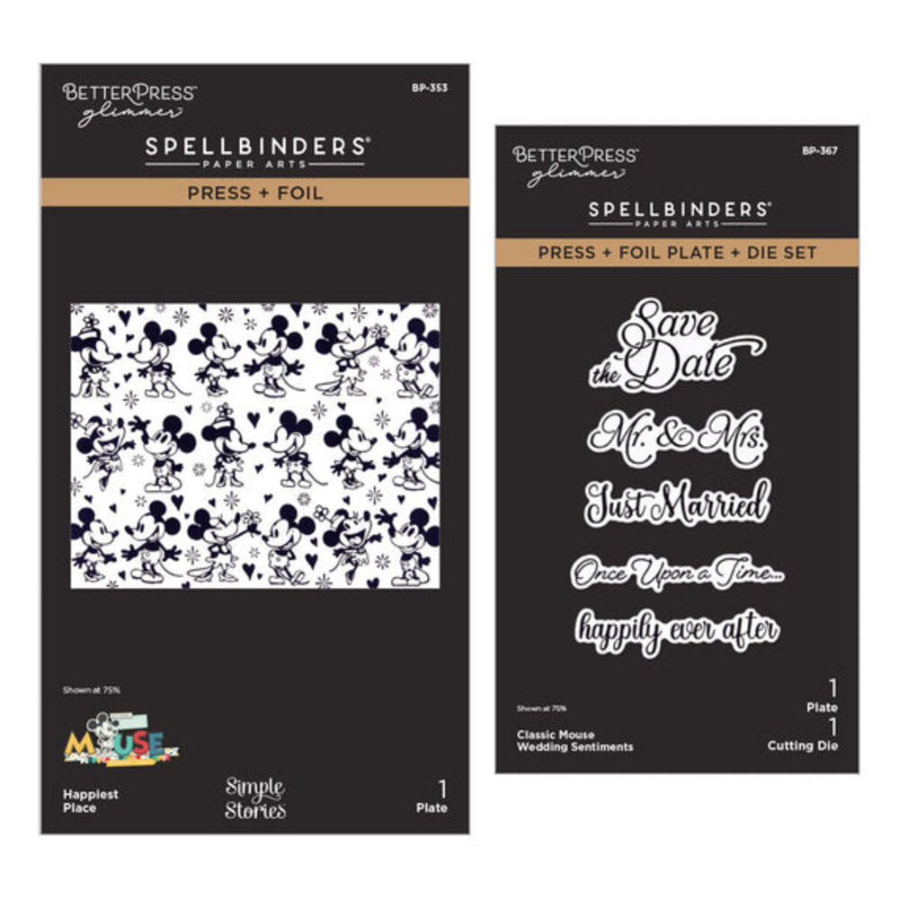 Spellbinders Classic Mouse Wedding BetterPress Bundle (BD-1088) Spellbinders Classic Mouse Wedding BetterPress Bundle (BD-1088)