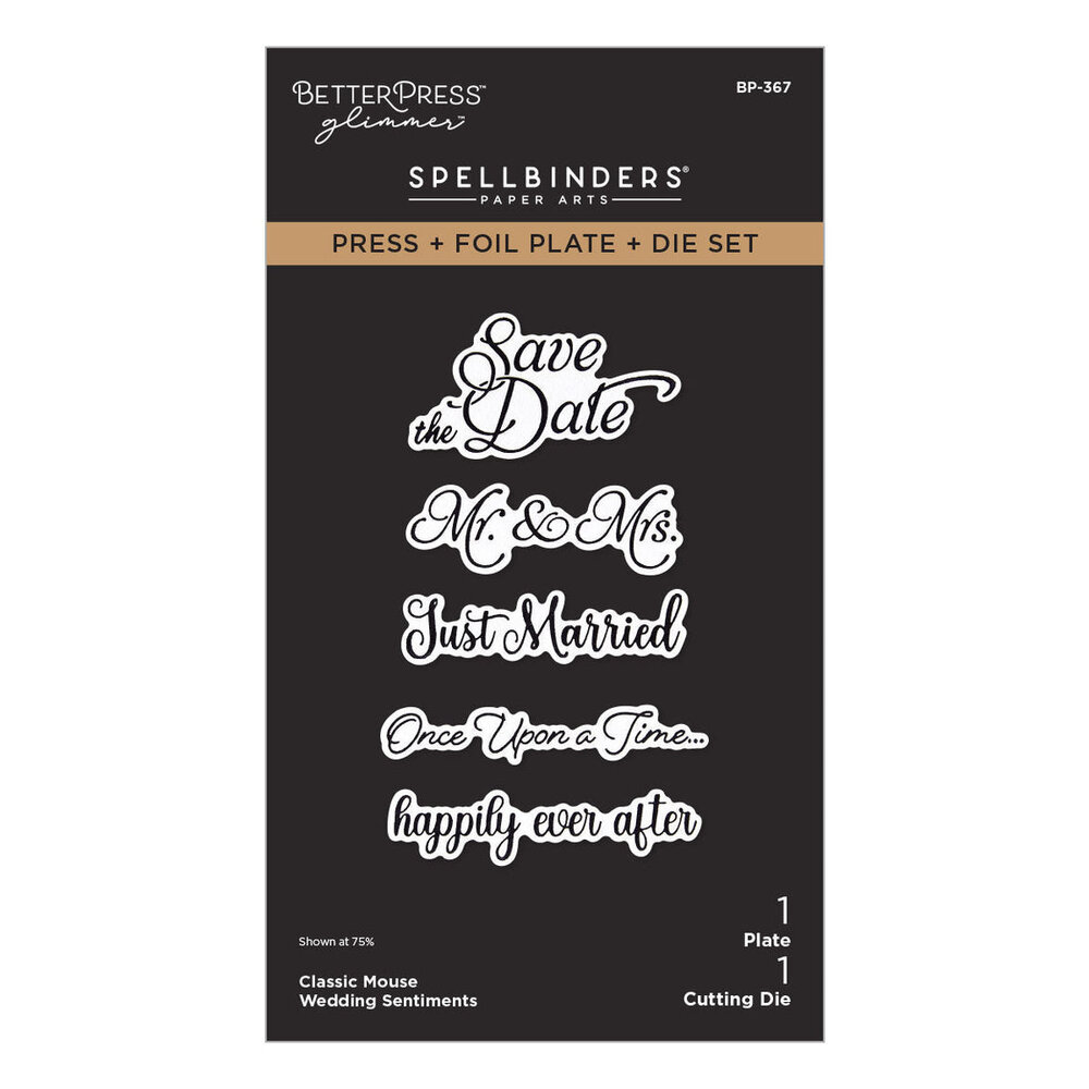 Spellbinders Classic Mouse Wedding BetterPress Bundle (BD-1088) Spellbinders Classic Mouse Wedding BetterPress Bundle (BD-1088)