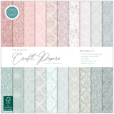 Craft Consortium PRE-ORDER Essential Craft Papers 12x12 Inch Paper Pad Baroque 2 (CCEPAD039)