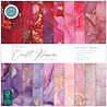 Craft Consortium PRE-ORDER Essential Craft Papers 12x12 Inch Paper Pad Ink Drops Rose 2 (CCEPAD040)