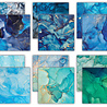 Craft Consortium PRE-ORDER Essential Craft Papers 12x12 Inch Paper Pad Ink Drops Ocean 2 (CCEPAD041)