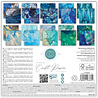 Craft Consortium PRE-ORDER Essential Craft Papers 6x6 Inch Paper Pad Ink Drops Ocean 2 (CCEPAD041B)