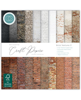 Craft Consortium Essential Craft Papers 6x6 Inch Paper Pad Brick Textures 2 (CCEPAD042B) Craft Consortium Essential Craft Papers 6x6 Inch Paper Pad Brick Textures 2 (CCEPAD042B)