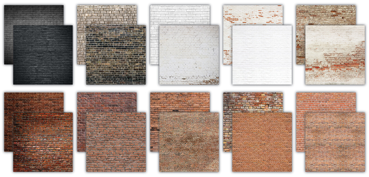 Craft Consortium PRE-ORDER Essential Craft Papers 6x6 Inch Paper Pad Brick Textures 2 (CCEPAD042B)