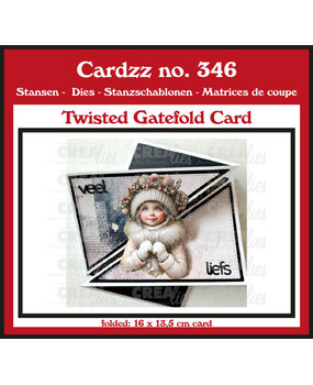 Crealies PRE-ORDER Cardzz Dies Twisted Gatefold Card (CLCZ346)