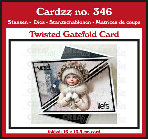 Crealies PRE-ORDER Cardzz Dies Twisted Gatefold Card (CLCZ346)