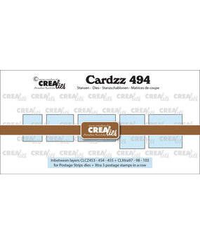 Crealies PRE-ORDER Cardzz Dies Tussenlaagjes voor CLCZ453, 454, 455 & Xtra97, 98, 103 (CLCZ494)