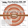 Crealies PRE-ORDER Nest Dies Cirkels met Stippen en Strepen (CLNestXXL186)