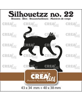 Crealies PRE-ORDER Silhouetzz Dies Katten Staand (CLSH22)