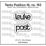 Crealies PRE-ORDER Texto Positivo Dies Leuke Post (POSNL142)