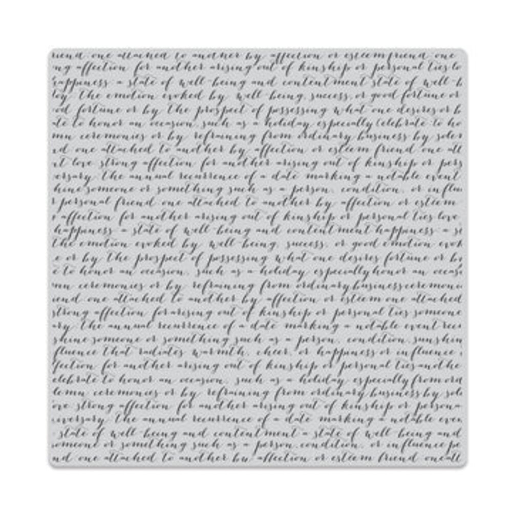 Hero Arts PRE-ORDER From The Vault Cling Stamp Script Bold Prints (CG830)