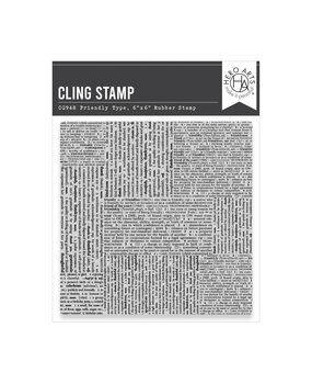 Hero Arts PRE-ORDER You've Got a Friend Cling Stamp Friendly Type (CG948)