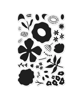 Hero Arts PRE-ORDER You've Got a Friend Clear Stamp Set Abstract Floral (CM839)