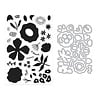 Hero Arts You've Got a Friend Stamps & Dies Abstract Floral (DC343)