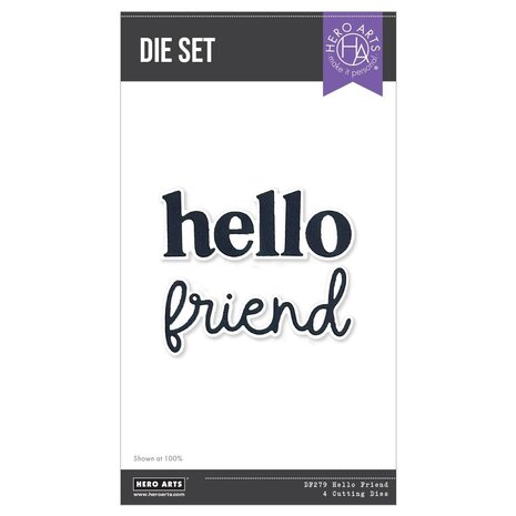 Hero Arts PRE-ORDER You've Got a Friend Die Set Hello Friend (DF279)