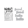 Hero Arts PRE-ORDER You've Got a Friend Stamp & Die Bundle Hello Friend (WB1186)