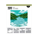 Hero Arts PRE-ORDER Don't Stop Believing Stencil Set Lake of Legends (SA324)