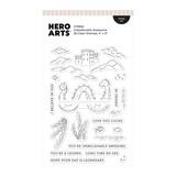 Hero Arts Don't Stop Believing Clear Stamp Set Unbelievably Awesome (CM846)