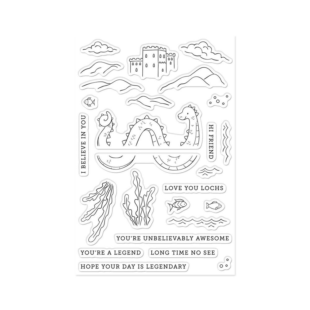 Hero Arts PRE-ORDER Don't Stop Believing Clear Stamp Set Unbelievably Awesome (CM846)