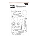 Hero Arts PRE-ORDER Don't Stop Believing Clear Stamp Set Unbelievably Awesome Banners (CM847)