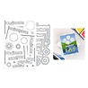 Hero Arts PRE-ORDER Don't Stop Believing Stamp & Die Unbelievably Awesome Banners (DC349)