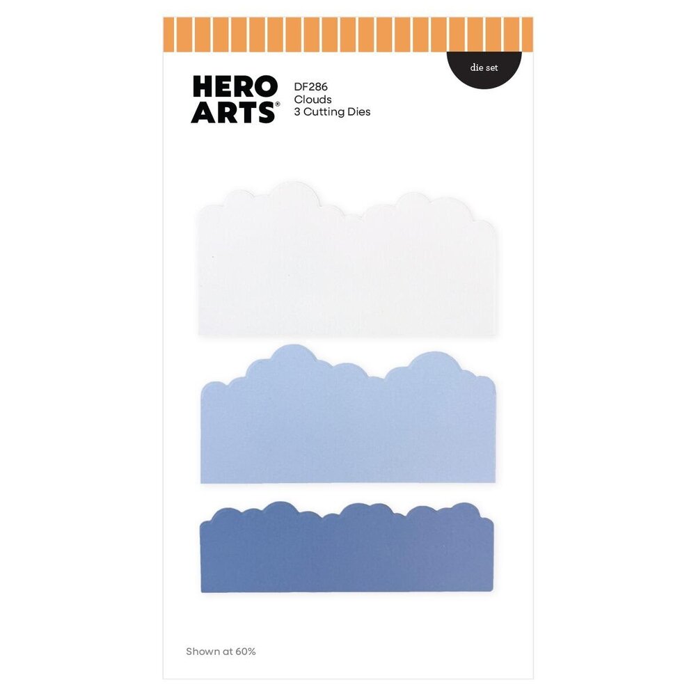 Hero Arts PRE-ORDER Don't Stop Believing Die Set Clouds (DF286)