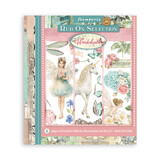 Stamperia Wonderland 8x8 Inch Rub-On Assortment (DFLRBXG08)