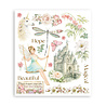 Stamperia Wonderland 8x8 Inch Rub-On Assortment (DFLRBXG08)