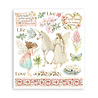 Stamperia Wonderland 8x8 Inch Rub-On Assortment (DFLRBXG08)