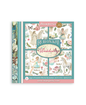 Stamperia Wonderland 6x6 Inch Rub-On Assortment (DFLRBX15)