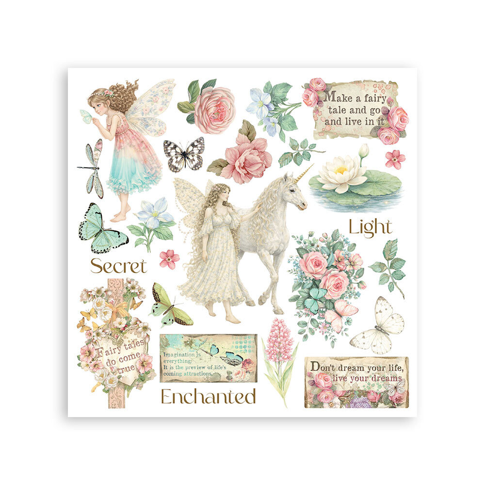 Stamperia Wonderland 6x6 Inch Rub-On Assortment (DFLRBX15)