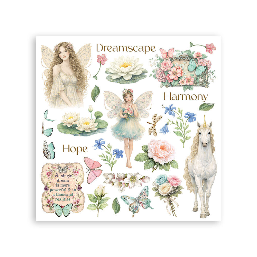 Stamperia Wonderland 6x6 Inch Rub-On Assortment (DFLRBX15)