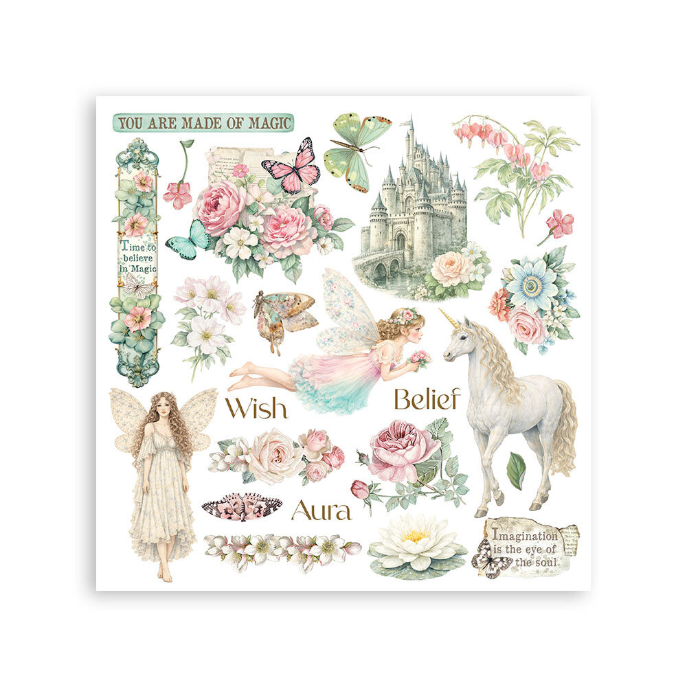 Stamperia Wonderland 6x6 Inch Rub-On Assortment (DFLRBX15)