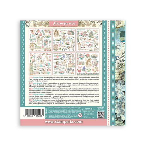 Stamperia Wonderland 6x6 Inch Rub-On Assortment (DFLRBX15)