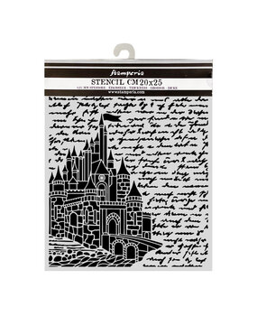 Stamperia Wonderland Thick Stencils 20x25cm Castle (KSTD208)