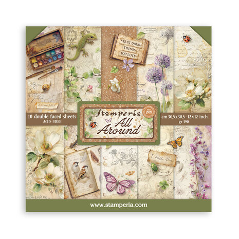 Stamperia All Around 12x12 Inch Paper Pack (SBBL187) Stamperia All Around 12x12 Inch Paper Pack (SBBL187)