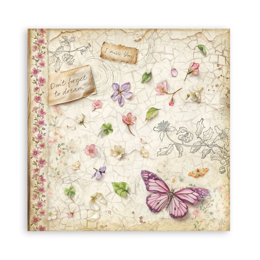 Stamperia All Around 8x8 Inch Single Face Paper Pack (SBBSXB25)