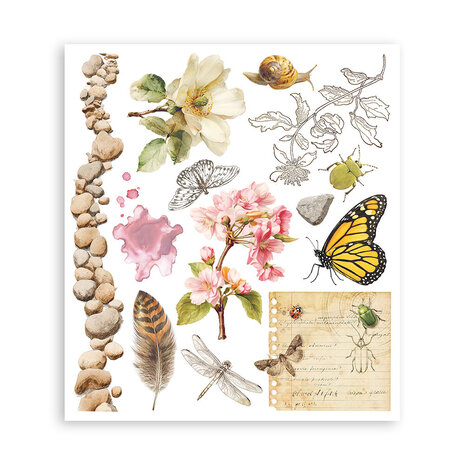 Stamperia All Around 8x8 Inch Rub-On Assortment (DFLRBXG07)
