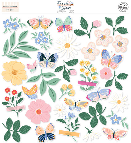 Pinkfresh Studio Fresh Start Floral Ephemera (320326) Pinkfresh Studio Fresh Start Floral Ephemera (320326)