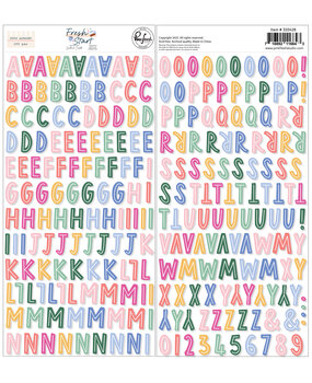 Pinkfresh Studio Fresh Start Puffy Alpha Stickers (320426) Pinkfresh Studio Fresh Start Puffy Alpha Stickers (320426)