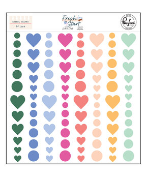 Pinkfresh Studio PRE-ORDER Fresh Start Enamel Shapes (320726)