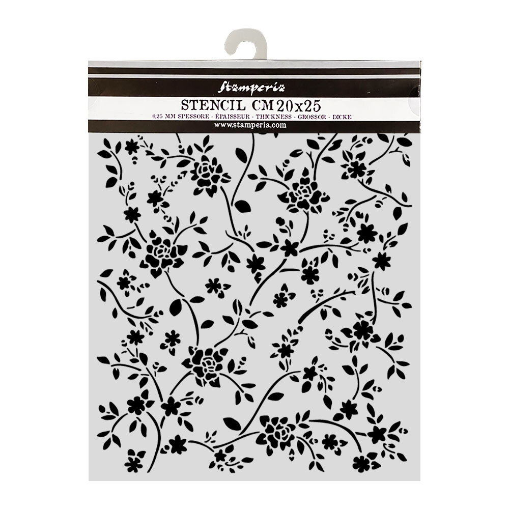 Stamperia All Around Thick Stencils 20x25cm Ramage (KSTD207) Stamperia All Around Thick Stencils 20x25cm Ramage (KSTD207)