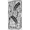 Stamperia All Around Thick Stencils 12x25cm Letter and Feathers (KSTDL159)