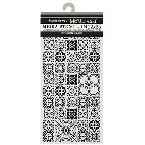Stamperia All Around Thick Stencils 12x25cm Tile (KSTDL160) Stamperia All Around Thick Stencils 12x25cm Tile (KSTDL160)