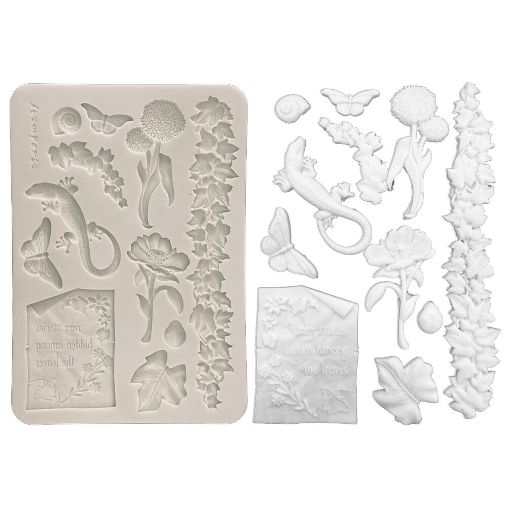 Stamperia All Around A5 Silicon Mould Flowers and Leaves (KACMA611)