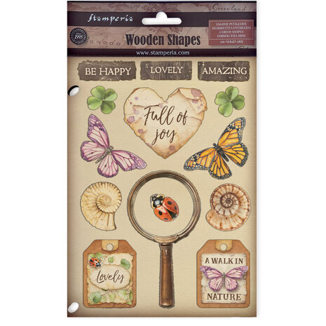 Stamperia All Around Wooden Shapes A5 (KLSP200)