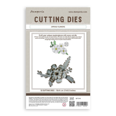 Stamperia All Around Cutting Dies A6 Spring Flowers (SFT19) Stamperia All Around Cutting Dies A6 Spring Flowers (SFT19)