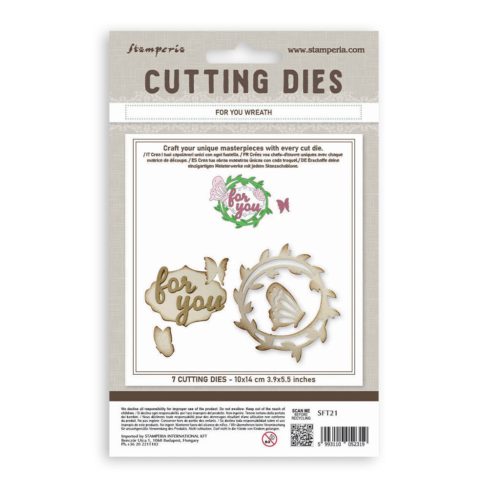 Stamperia All Around Cutting Dies A6 For you Wreath (SFT21)