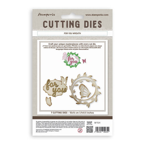 Stamperia All Around Cutting Dies A6 For you Wreath (SFT21)
