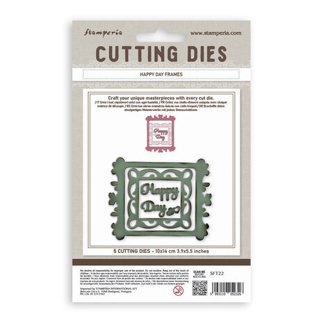Stamperia All Around Cutting Dies A6 Happy Day Frames (SFT22) Stamperia All Around Cutting Dies A6 Happy Day Frames (SFT22)